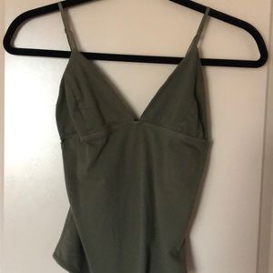 Size small olive green body suit